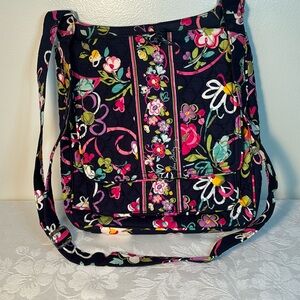 Vera Bradley Mailbag Crossbody Shoulder Bag in Ribbons